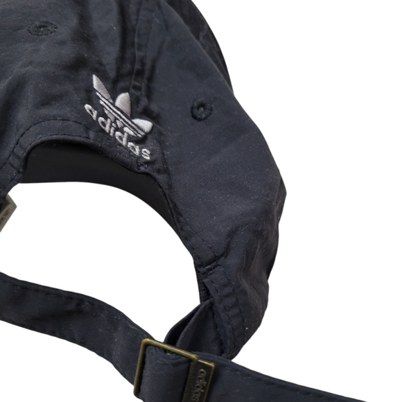 Adidas Baseball Hat Cap Black One Size Embroidered Logo Excellent Condition - Picture 5 of 6